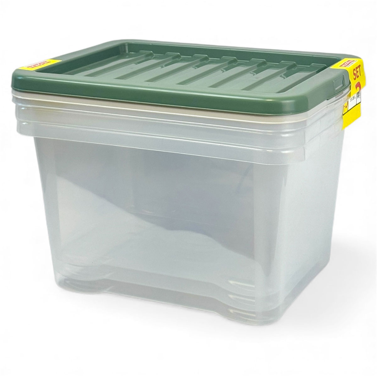 Conjunto de 3 caixas de arrumação QUASAR 28l