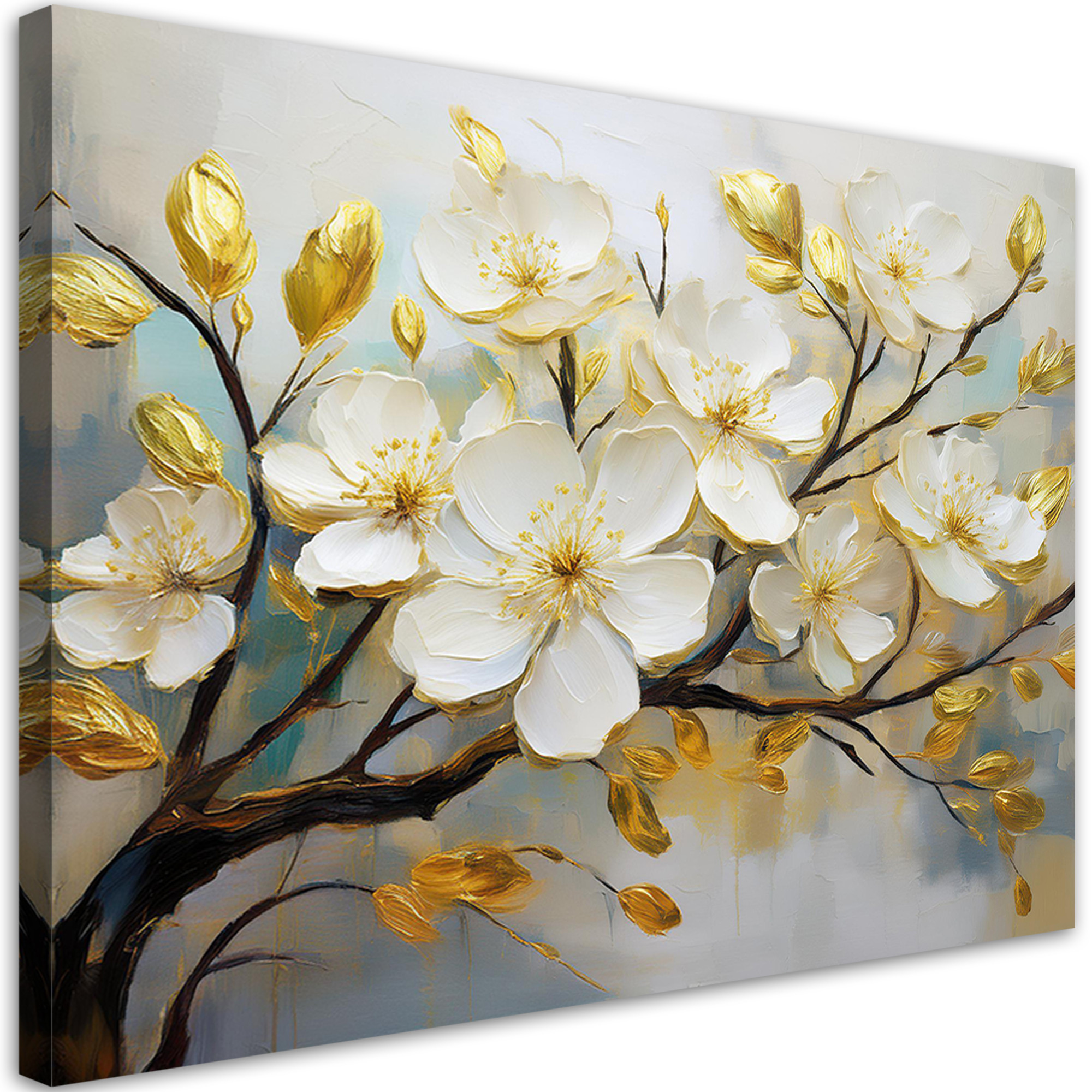 Feeby Obraz na płótnie, Magnolia Kwiaty Gałąź Natura 60x40