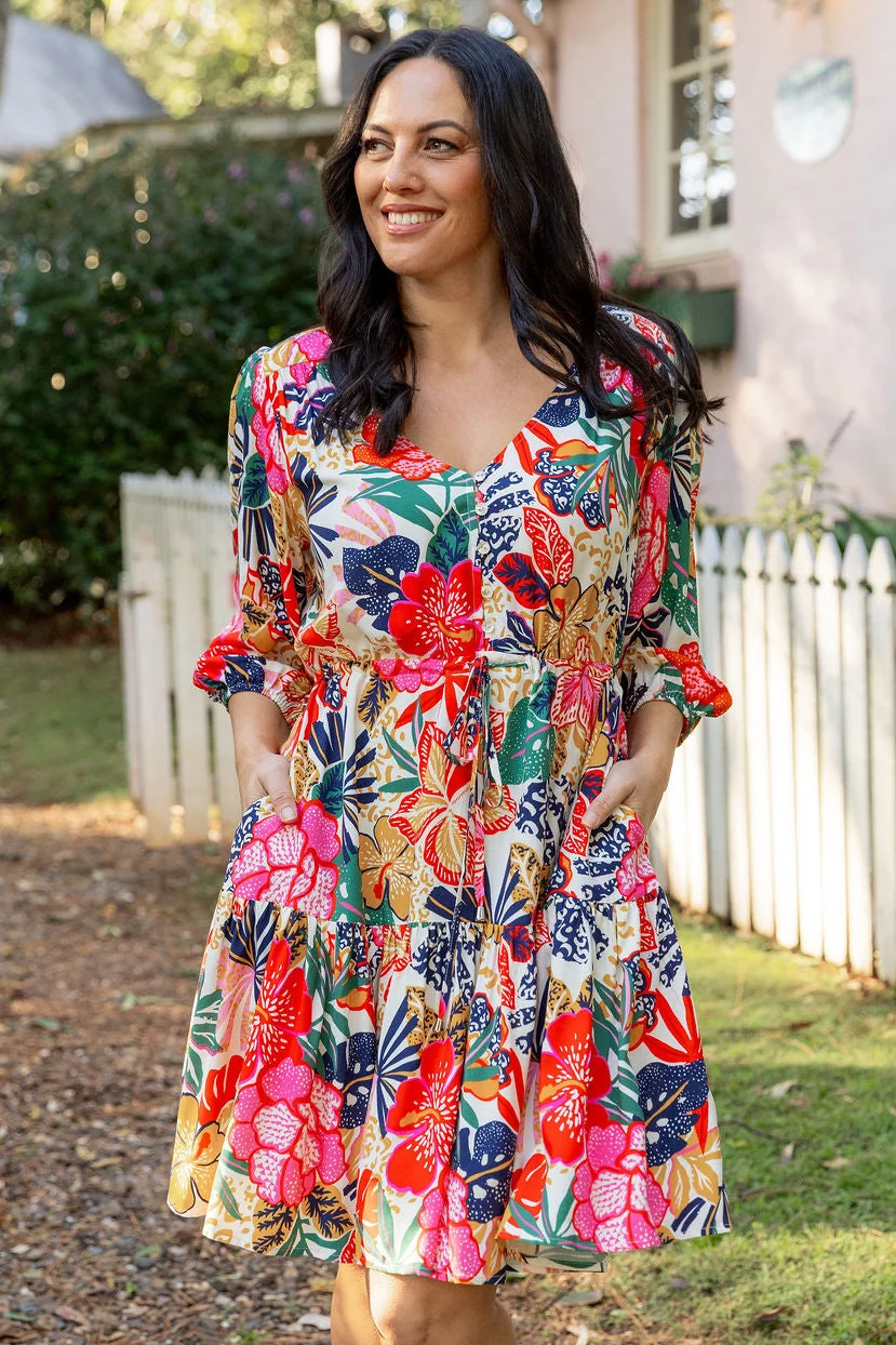 Ziggy Dress in Hibiscus