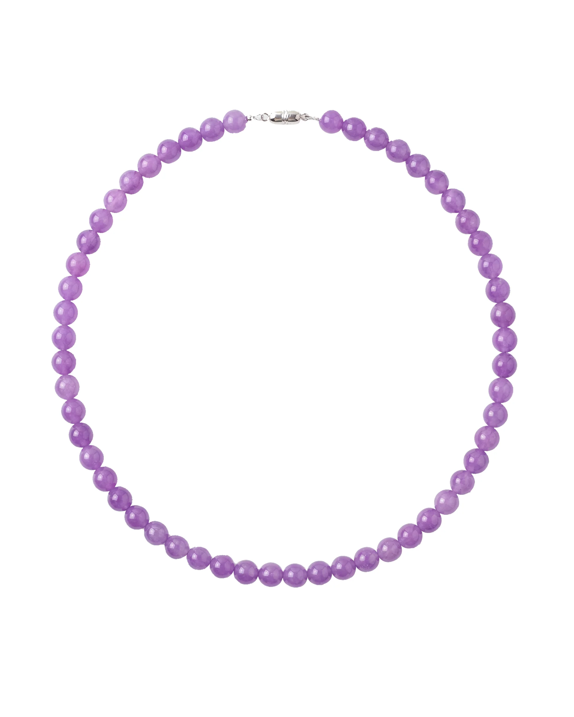 Lilac — Purple Jade Beaded Necklace