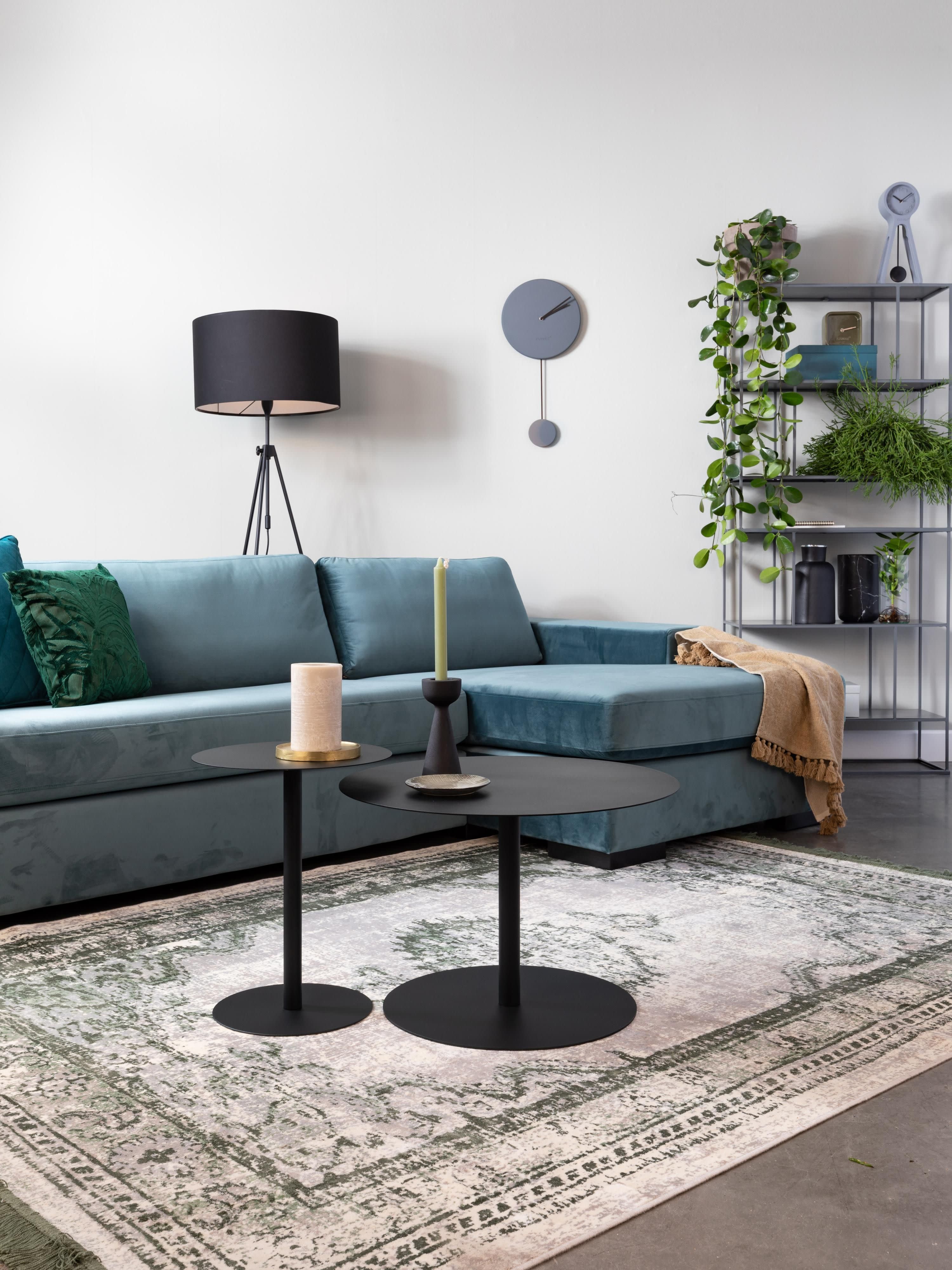 Runder Metall-Couchtisch Snow