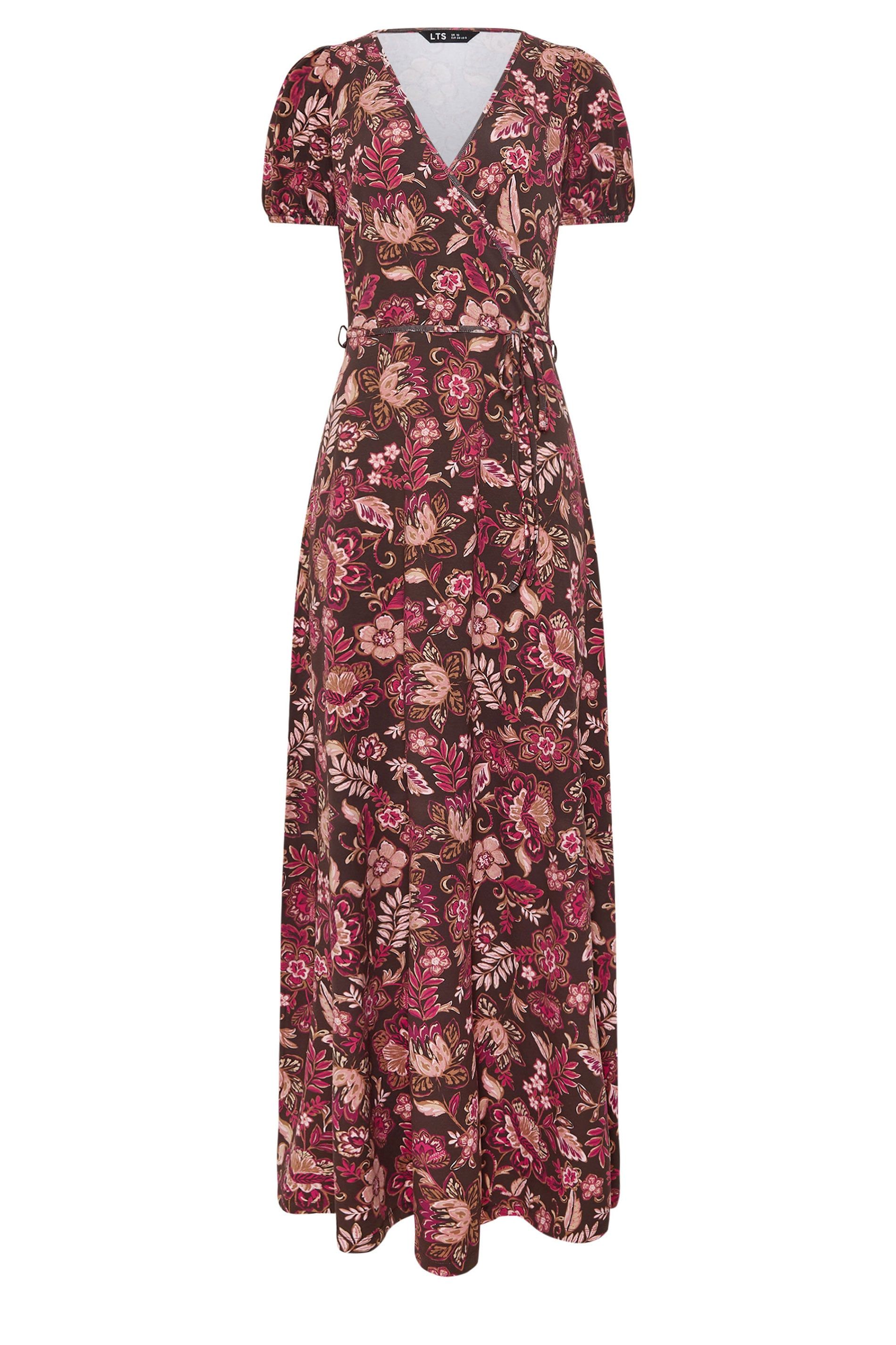 Long Tall Sally Tall Floral Wrap Maxi Dress