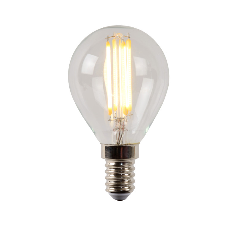 Ampoule transparente à filament LED E14 4 W Ø 4,5 cm dimmable LUCIDE