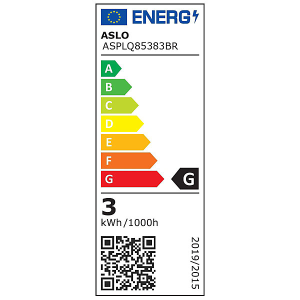Panneau LED Carré 85 x 85 mm 3W 3000K Blanc Chaud ASLO