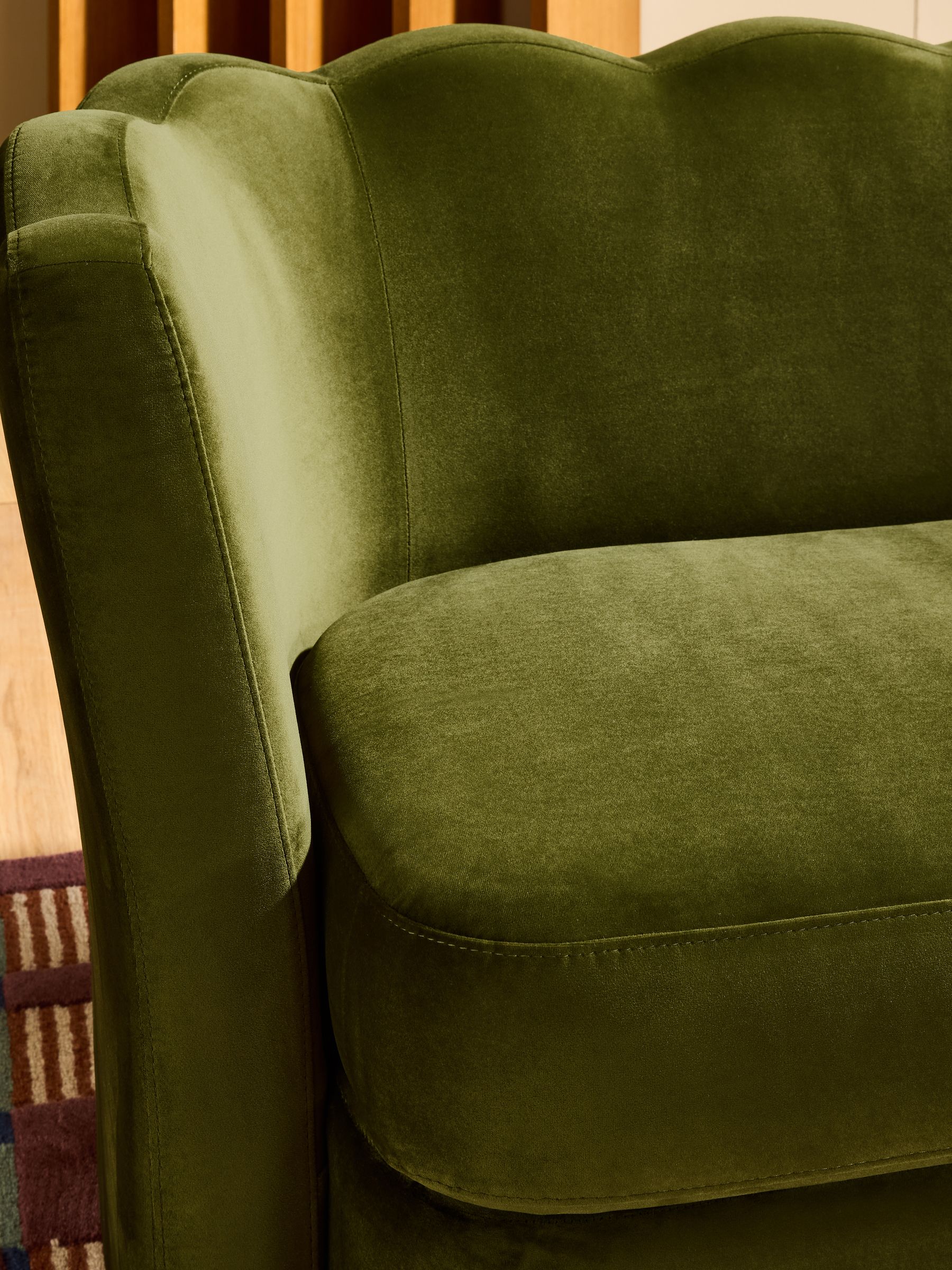 Maya 2 Seater Sofa in Pistachio Green Velvet