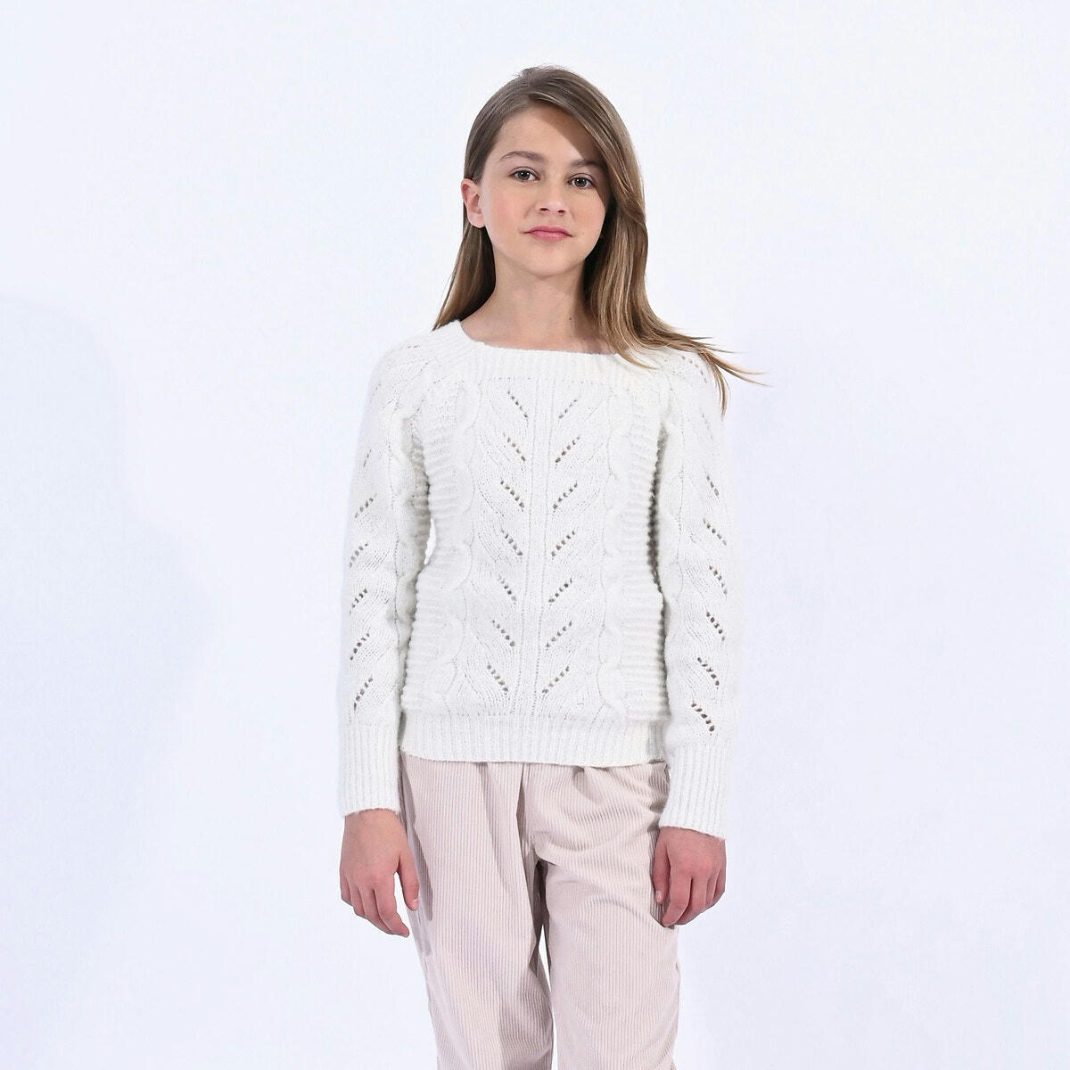 Pull col rond en maille