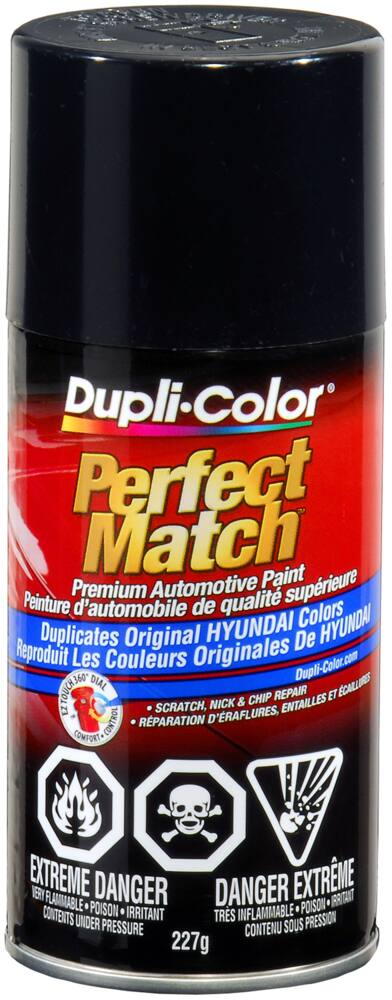Dupli-Color Perfect Match Premium Acrylic Lacquer Automotive Aerosol Spray Paint, Black (EB), 227-g