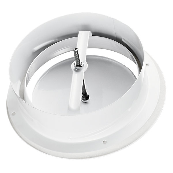 Bouche ventilation soufflage métal blanc à cône réglable VMBR BLAUBERG - Diamètre (mm) 80