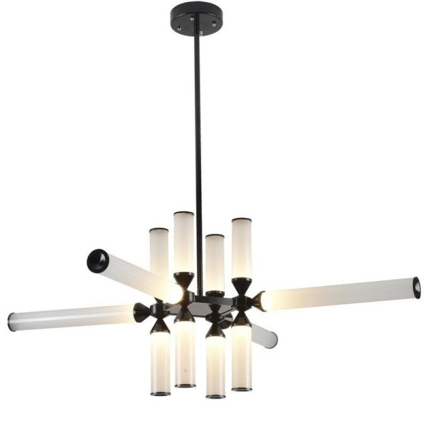 Lampa wisząca QUADRO-12 LED czarna duża nowoczesna