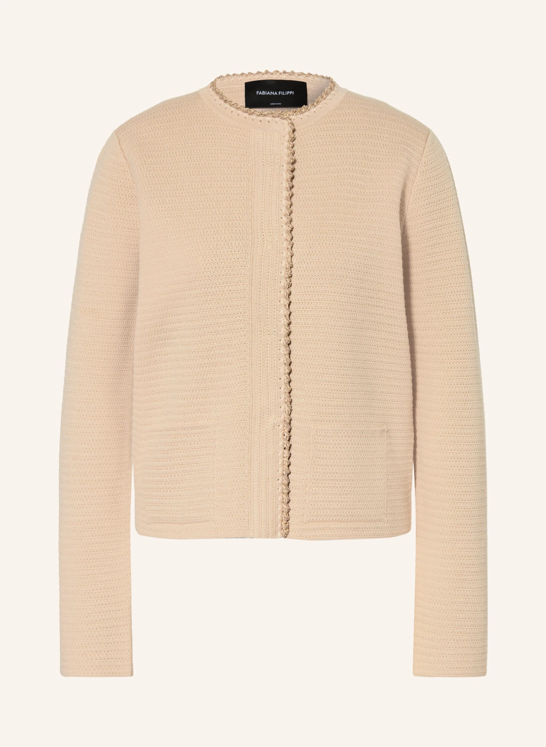 FABIANA FILIPPI Strickjacke mit Glitzergarn