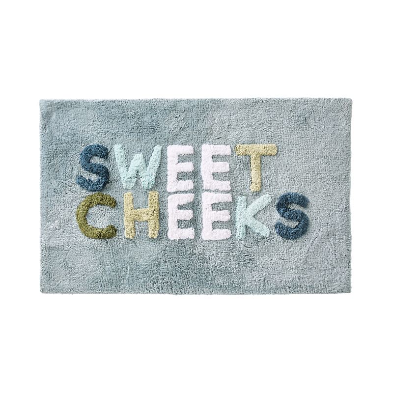 Sweet Cheeks Sea Blue Bath Mat