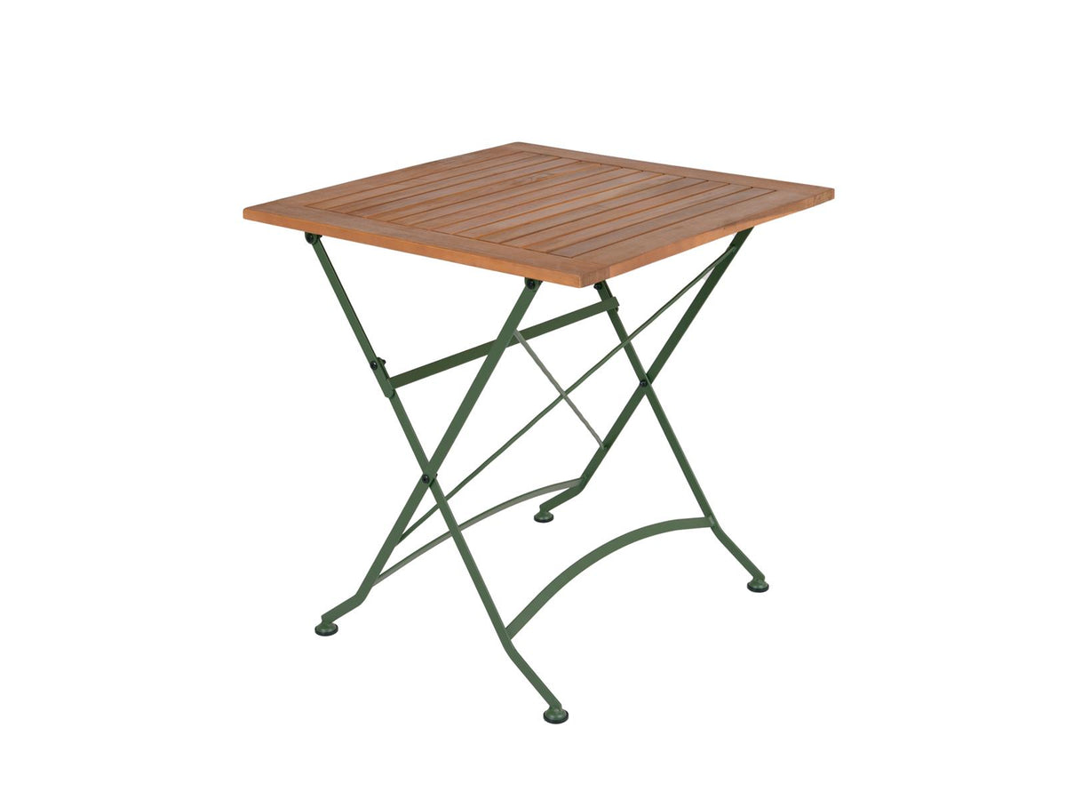 MaximaVida inklapbare vierkante tuintafel Toscana 70 cm olijfgroen - 100% FSC excellent acacia