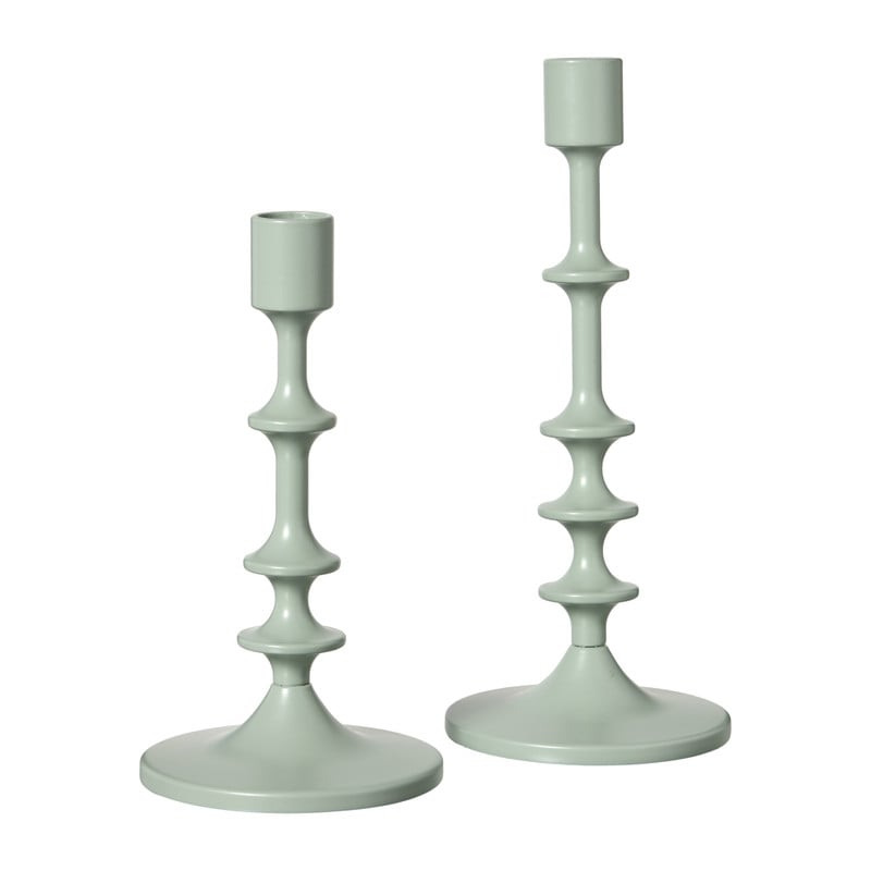Kandelaar klein - mintgroen - &Oslash;10x18.5 cm