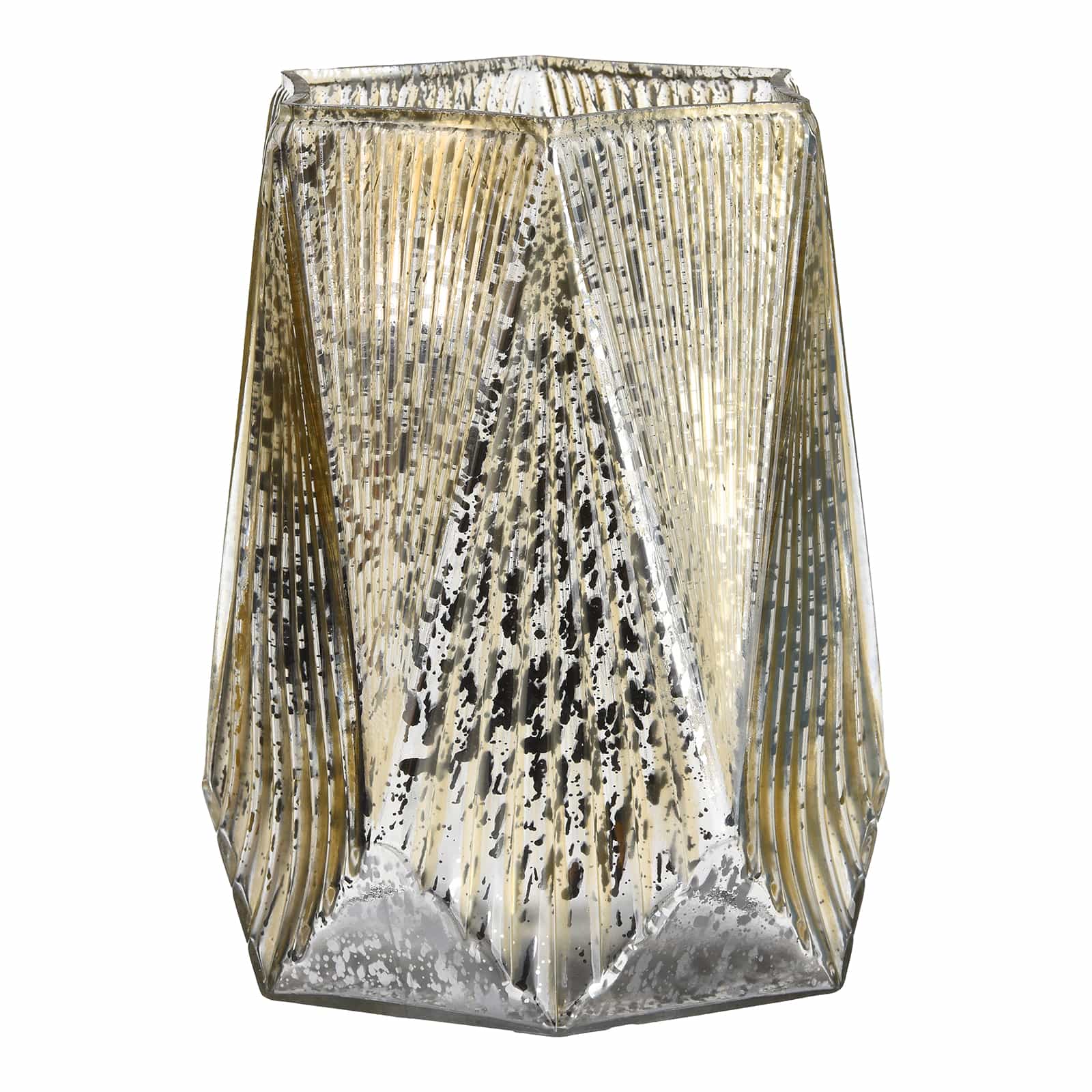 Windlicht Silber, ⌀ 14.5 cm, H 190 mm
