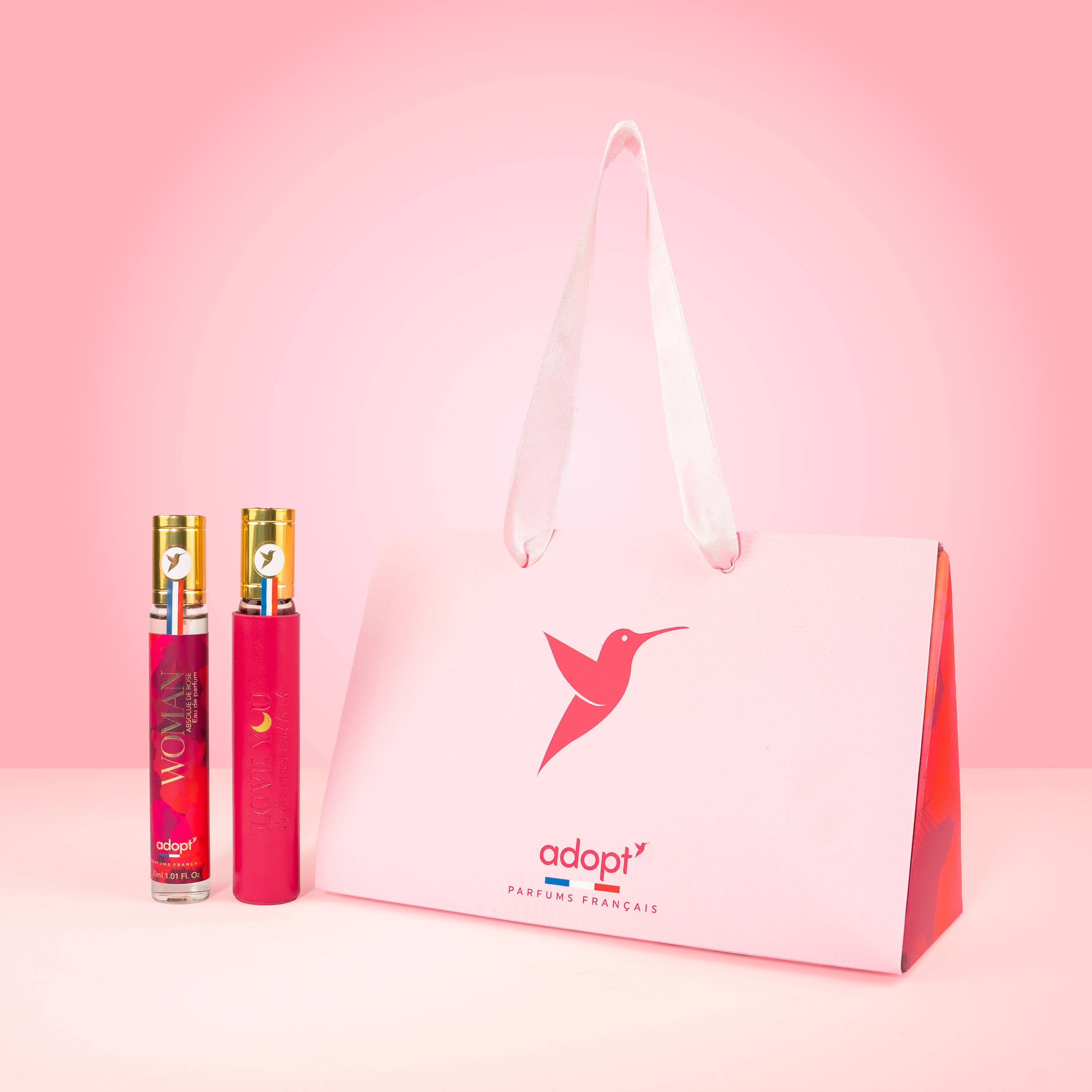 Écrin ParfuméEau de parfum Woman   Etui à parfum   Sac papier cadeau