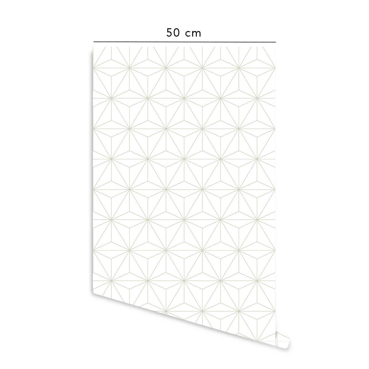 TOKYO - Papier peint vinyle adhésif sauge 50x300 cm