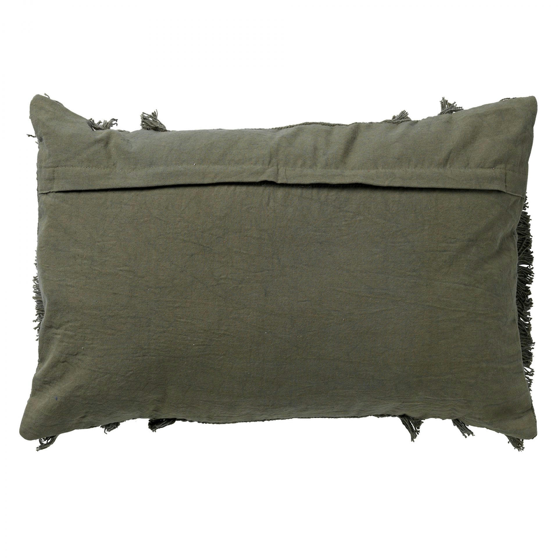 FARA - Coussin - vert en coton 40x60 cm uni