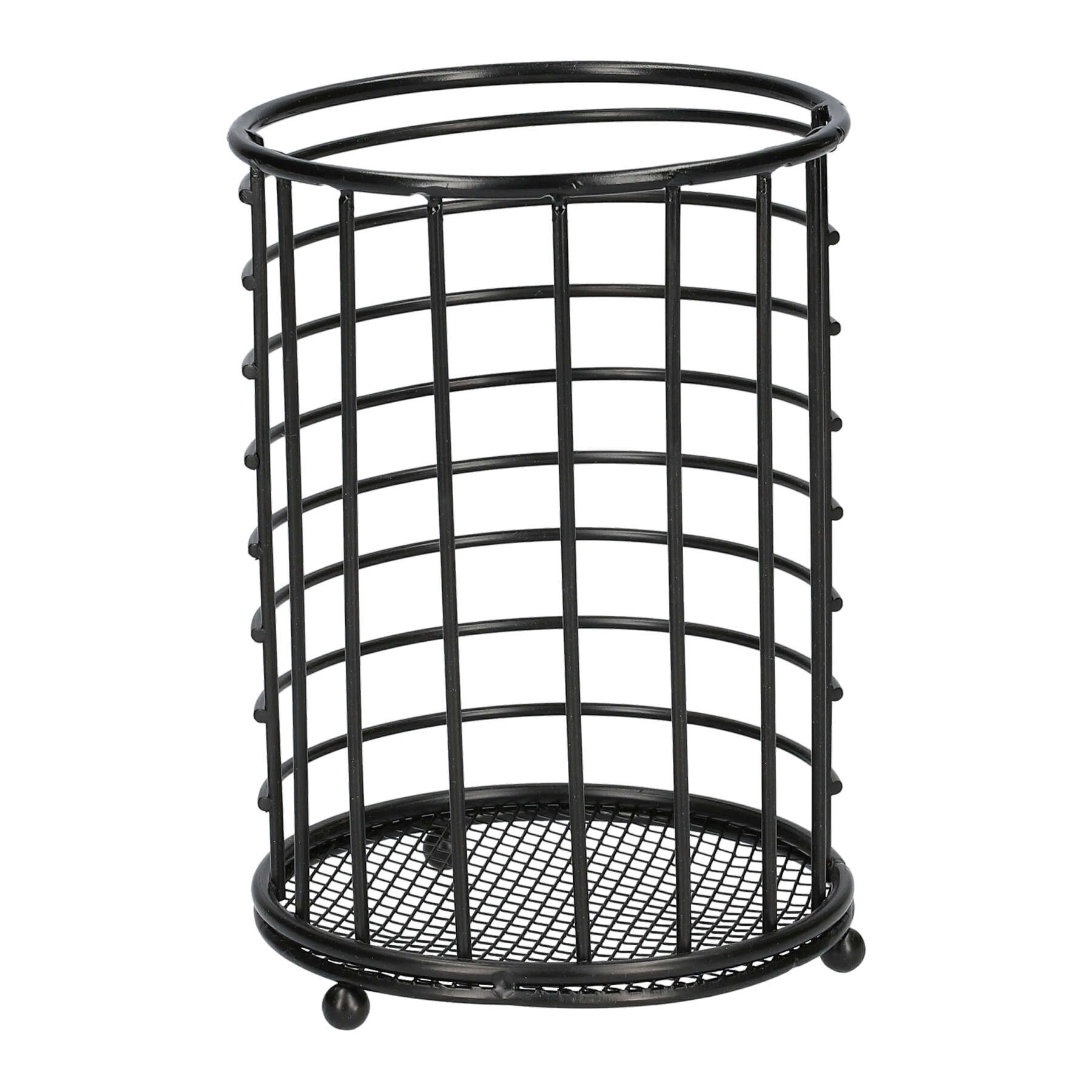 Ociekacz CRUSHER na sztućce, czarny 11x15 cm HOMLA