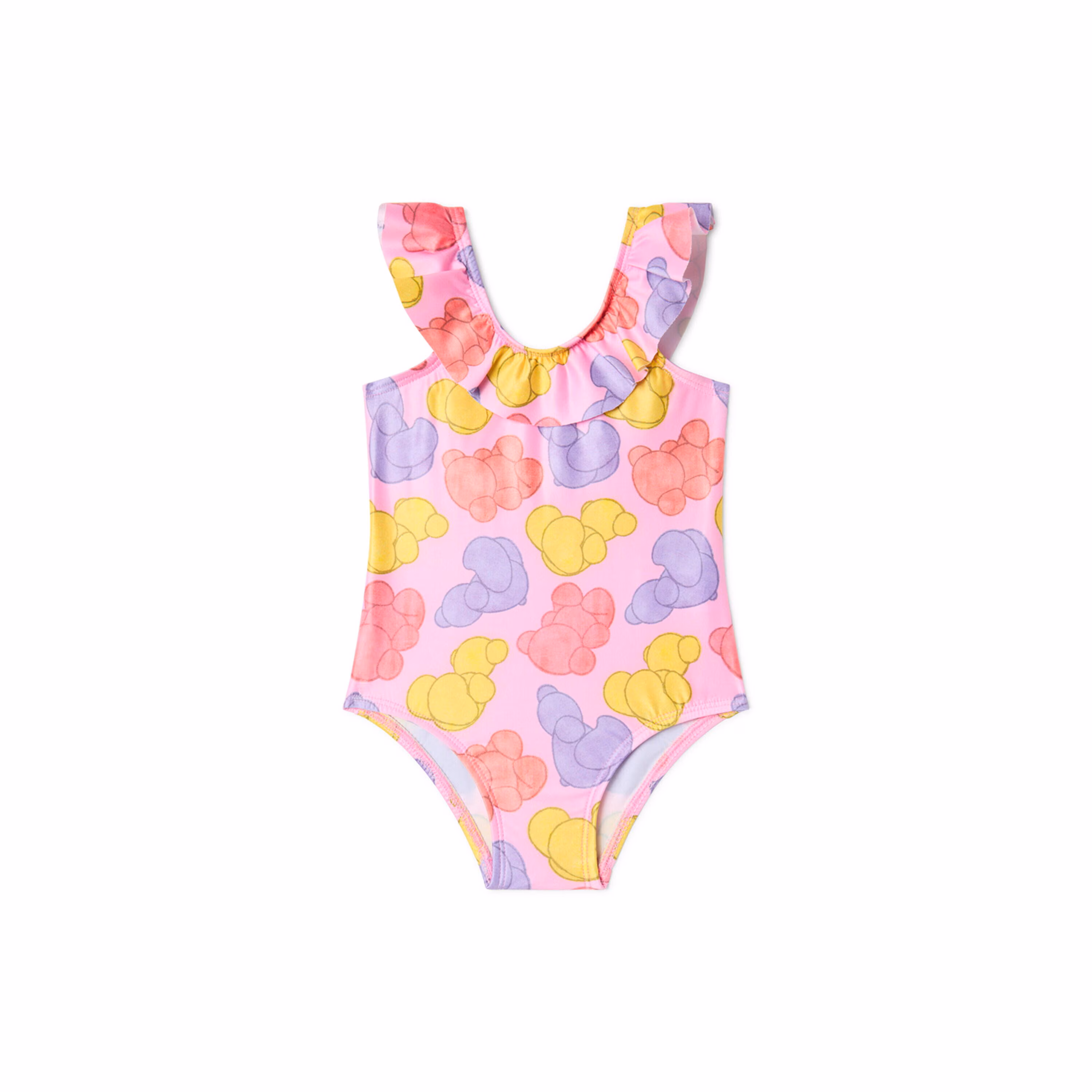Bañador integral de niña Aqua rosa