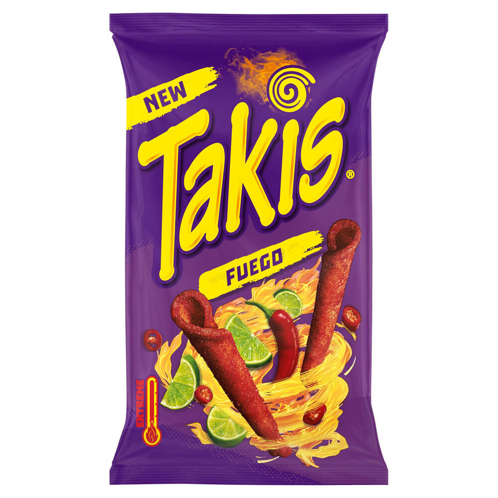Tortillas roulées Takis fuego piment citron vert 100gr