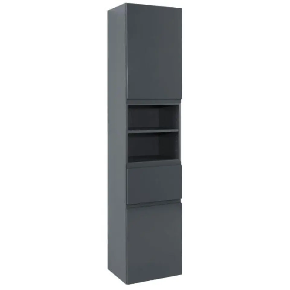 Kolomkast Cardiff - 40 x 35 x 180 cm - Grijs