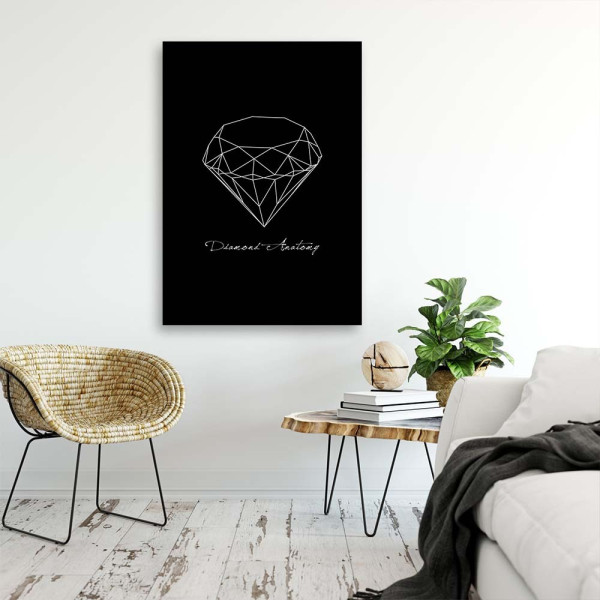 Feeby Obraz na płótnie Anatomia diamentu 40x60