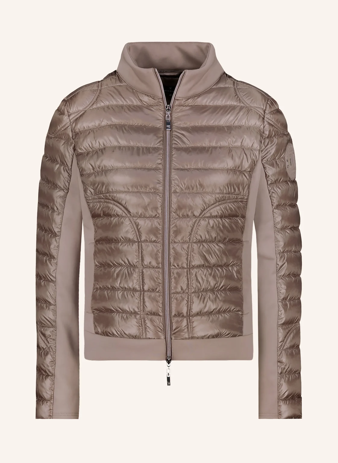 monari Steppjacke im Materialmix mit Schmucksteinen
