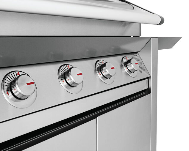 BeefEater 1600 Series - 4 Burner Stainless Steel BBQ With Side Burner (Silver)