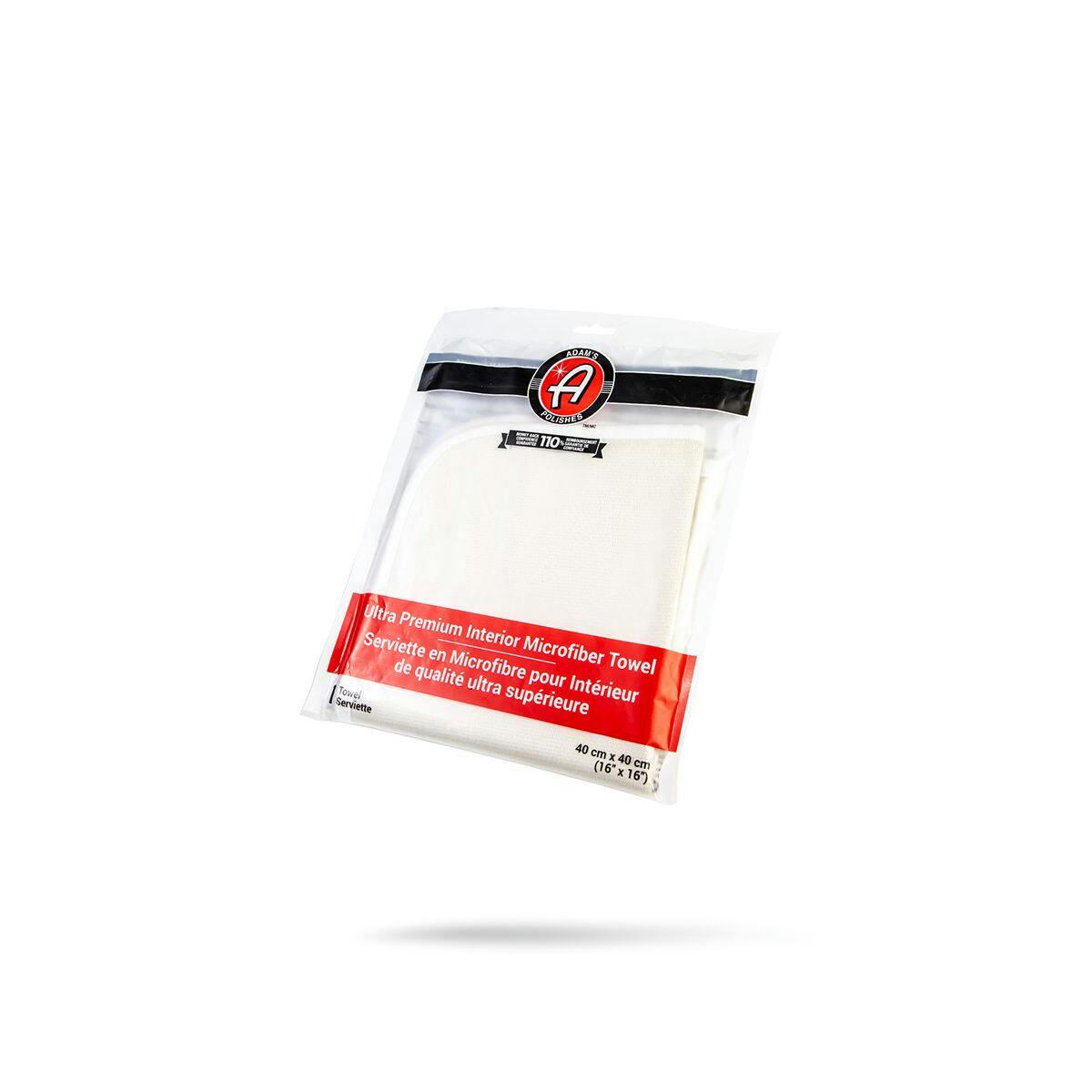 Adam's Polishes Lint-Free Interior Car Cleaning Microfibre Premium Towel, 300 GSM, Beige