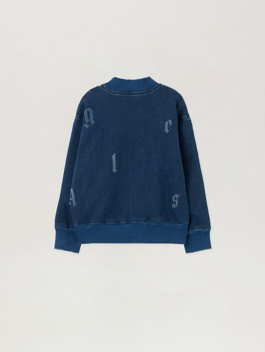 Washed Lettering Sweatshirt