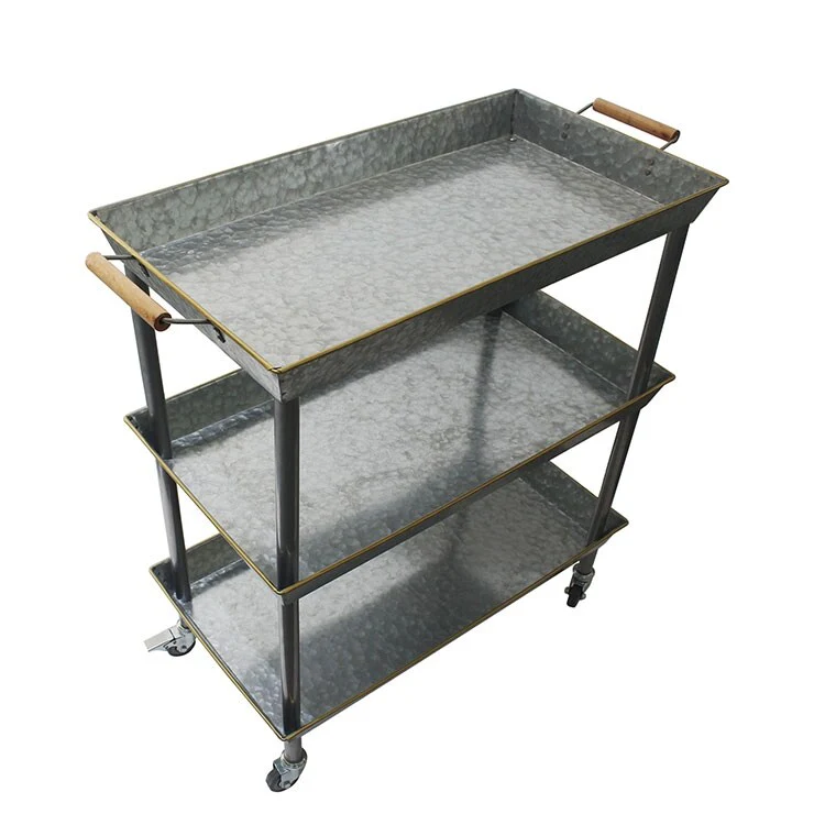 Moda Galvanized Metal Bar Carts for the Home Kitchen Restaurant