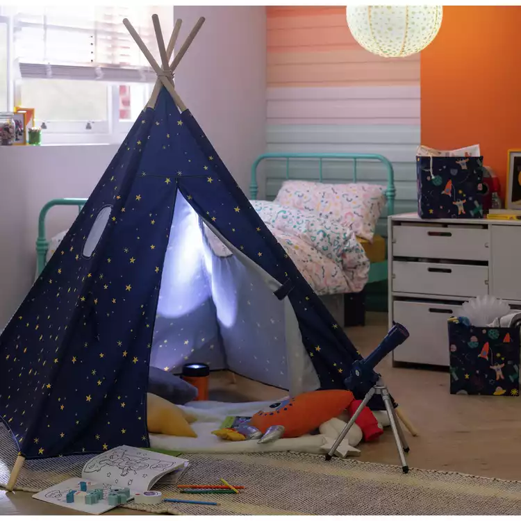 Habitat Kids Space Teepee Tent -Navy Blue