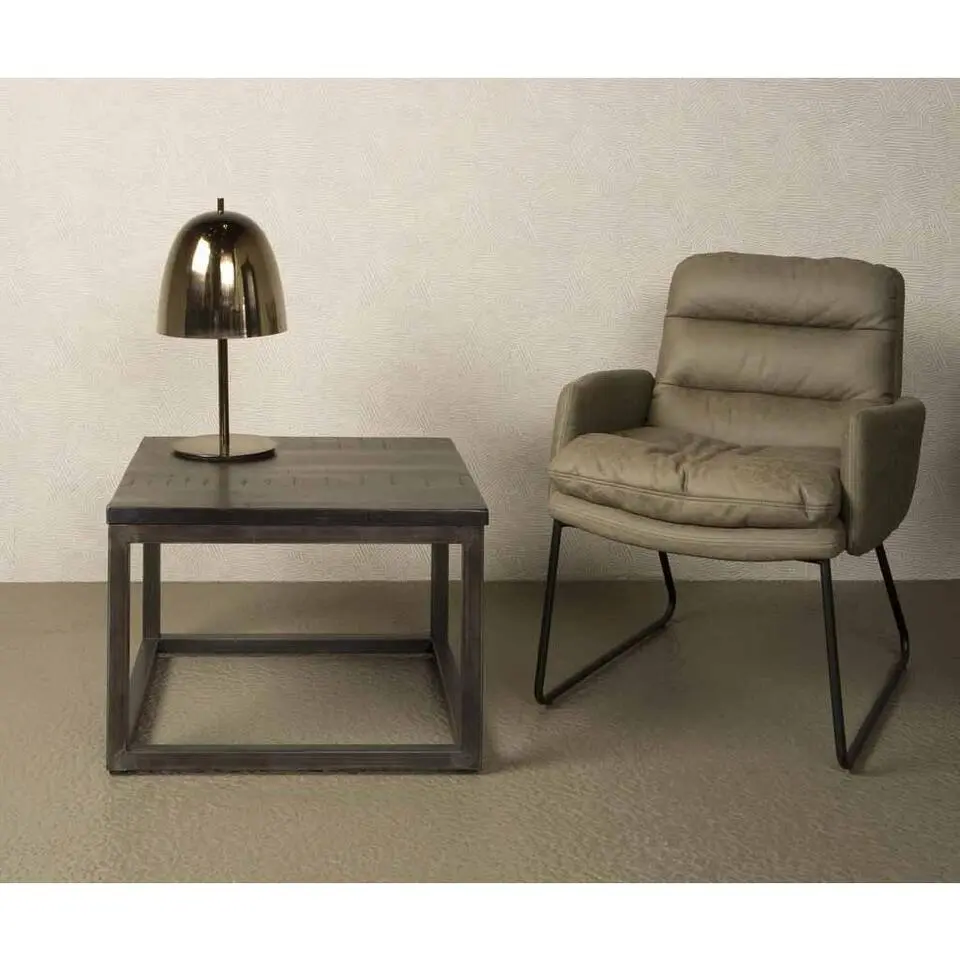 Tower Living - Paterno bijzettafel vierkant - 60 cm - zwart