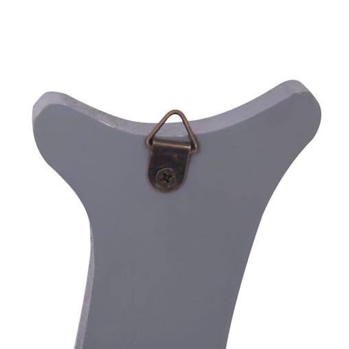 NNEVL Wall Mounted Coat Rack WELCOME Grey 74x29.5 cm