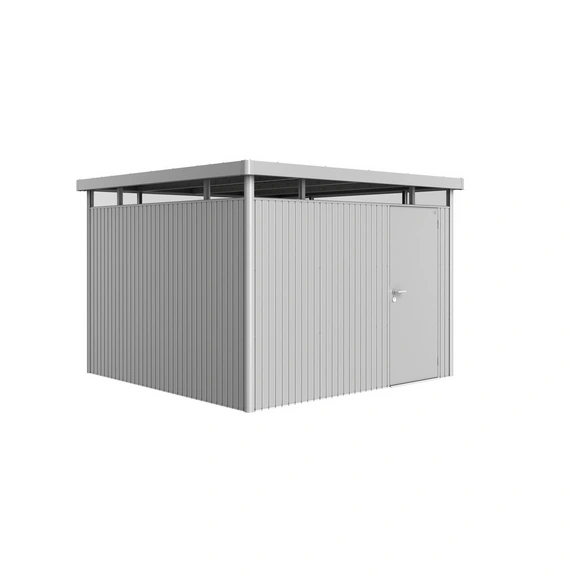 Gerätehaus »Gerätehaus Highline«, BxHxT: 314,3 x 221 x 314,3 cm (Außenmaß), Gr. H6, quarzgrau-metallic,