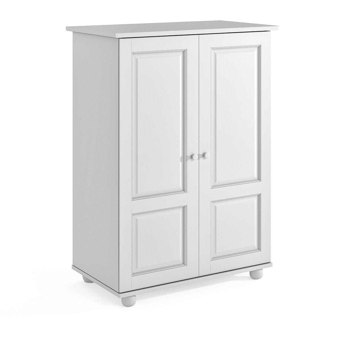 Armoire pin massif, H120 cm, penderie, Redmond