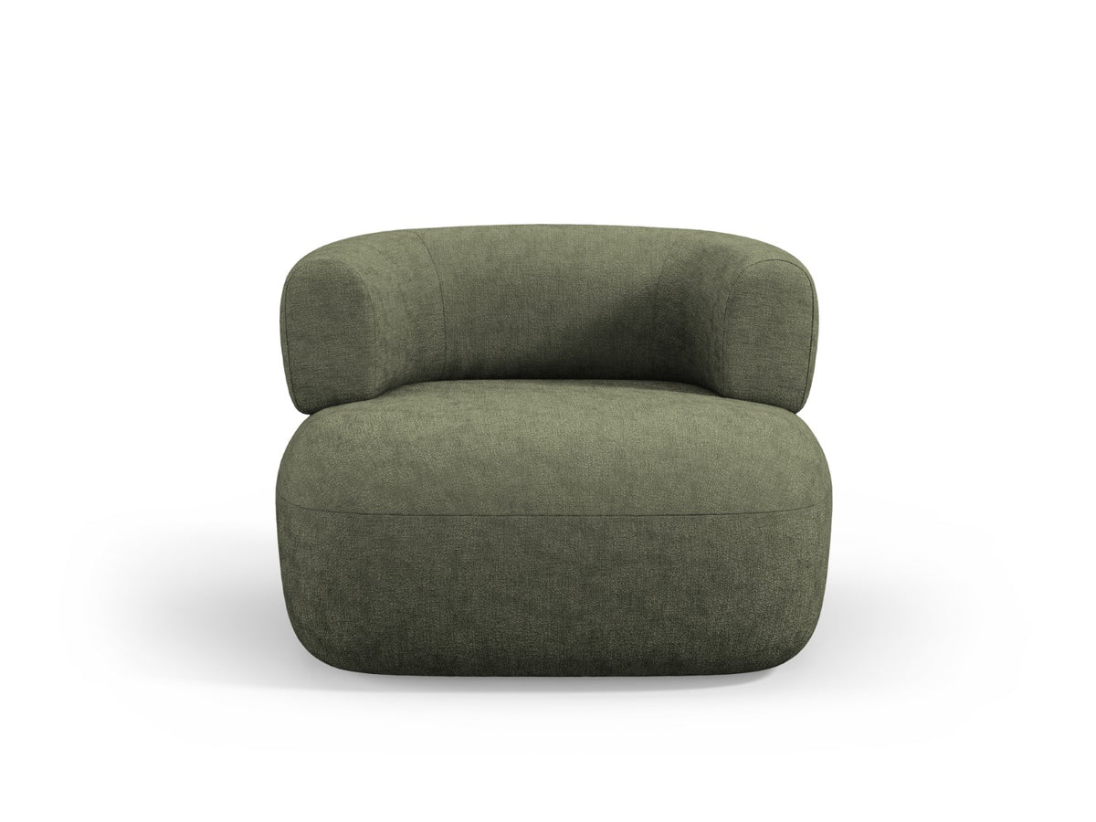 Micadoni Fauteuil Jenny chenille, groente - 88x90x73cm