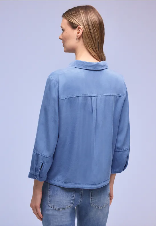 Hemdbluse im Washed-Look