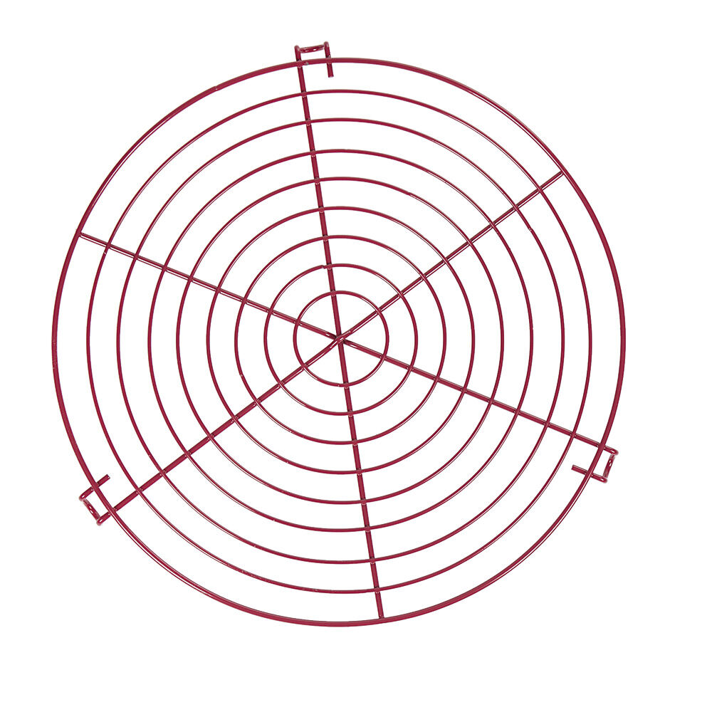 Volette à gâteau ronde en métal rose