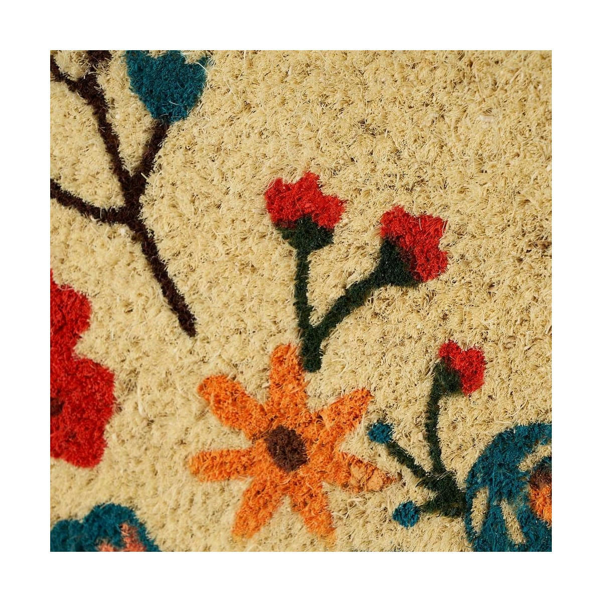 - Paillasson coco fleurs home sweet home 60x40x1,5cm