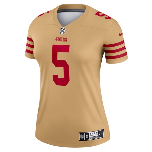 Trey Lance San Francisco 49ers Nike Women's Team Inverted Legend Jersey - Gold