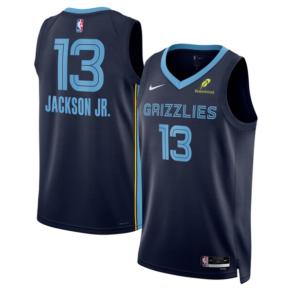 Jaren Jackson Jr. Memphis Grizzlies Nike Unisex Swingman Badge Player Jersey - Icon Edition - Navy