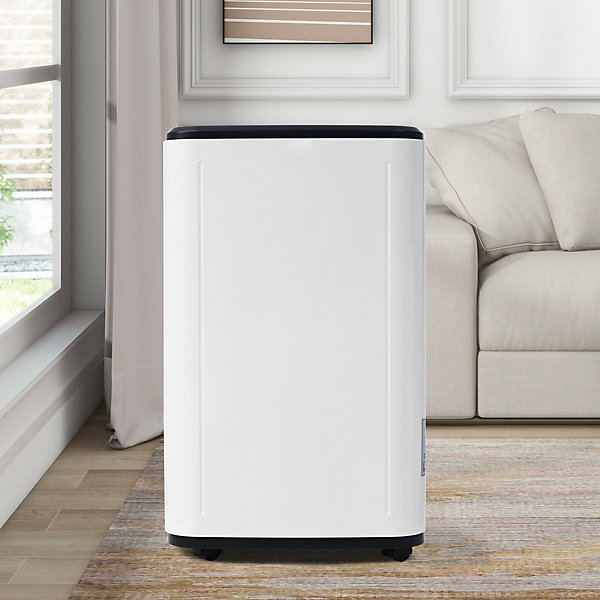 Déshumidificateur 25 L/jour pour 26 m², 3-en-1, séchage du linge, réservoir 6 L, minuterie 24 h, écran LED