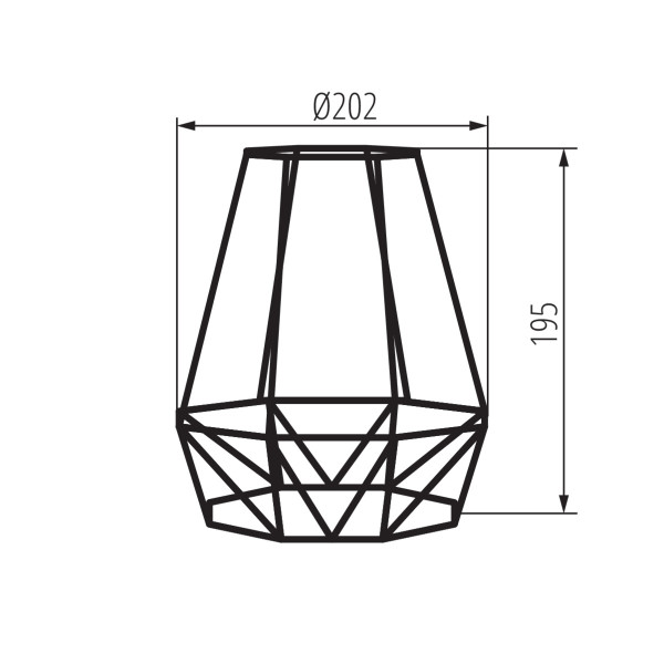 Klosz LightLogic LL KLOSZ 03 31480 do lamp sufitowych ściennych duży 1 szt.