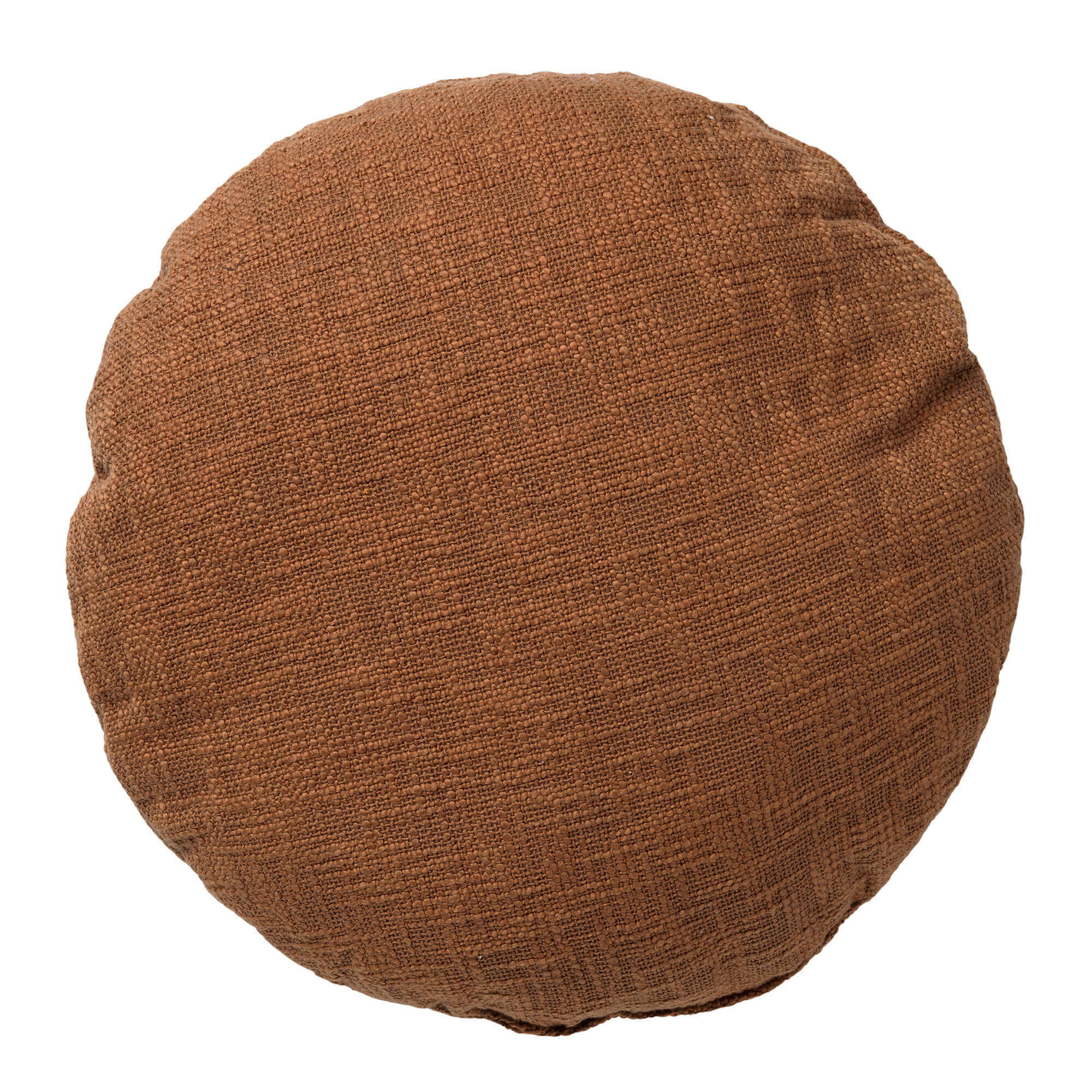 ABEY - sierkussen 50 cm - katoen - Tobacco Brown - bruin