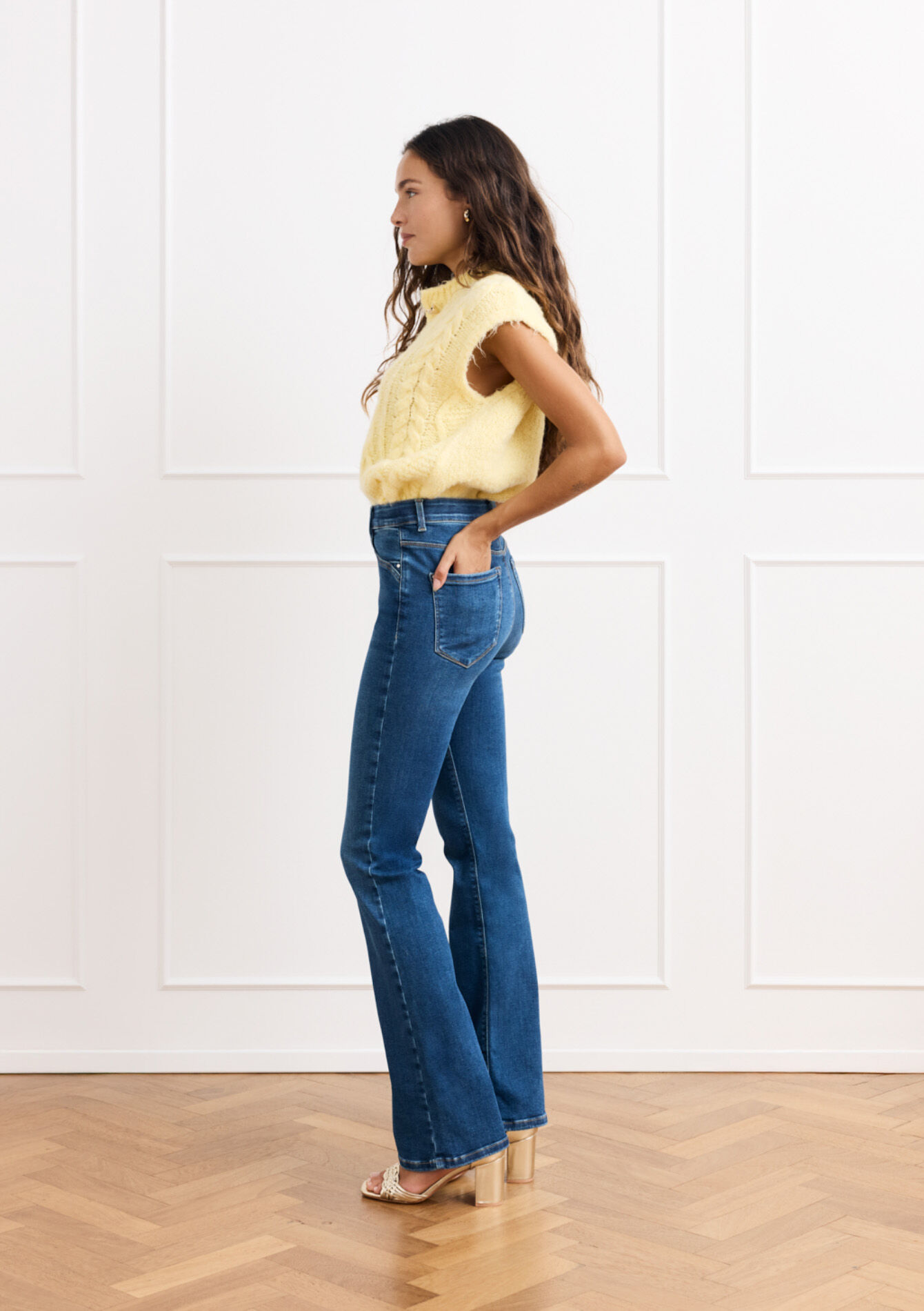 Bootcut jeans hoge taille