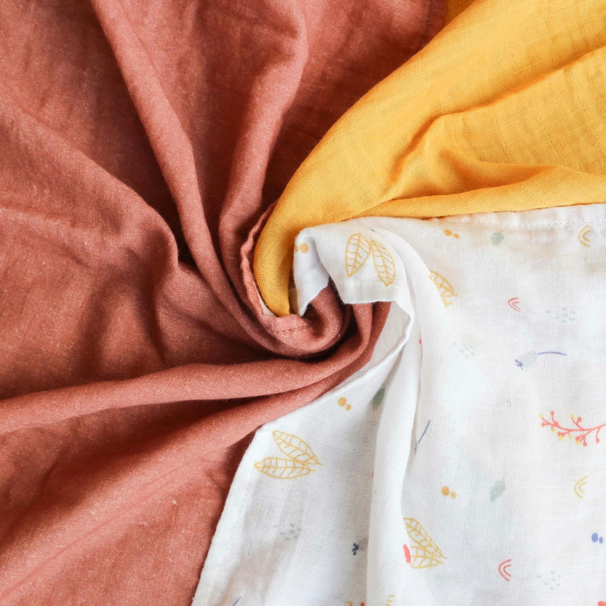 - Lot de 3 langes 70x70 bébé 70X70 cm Jaune