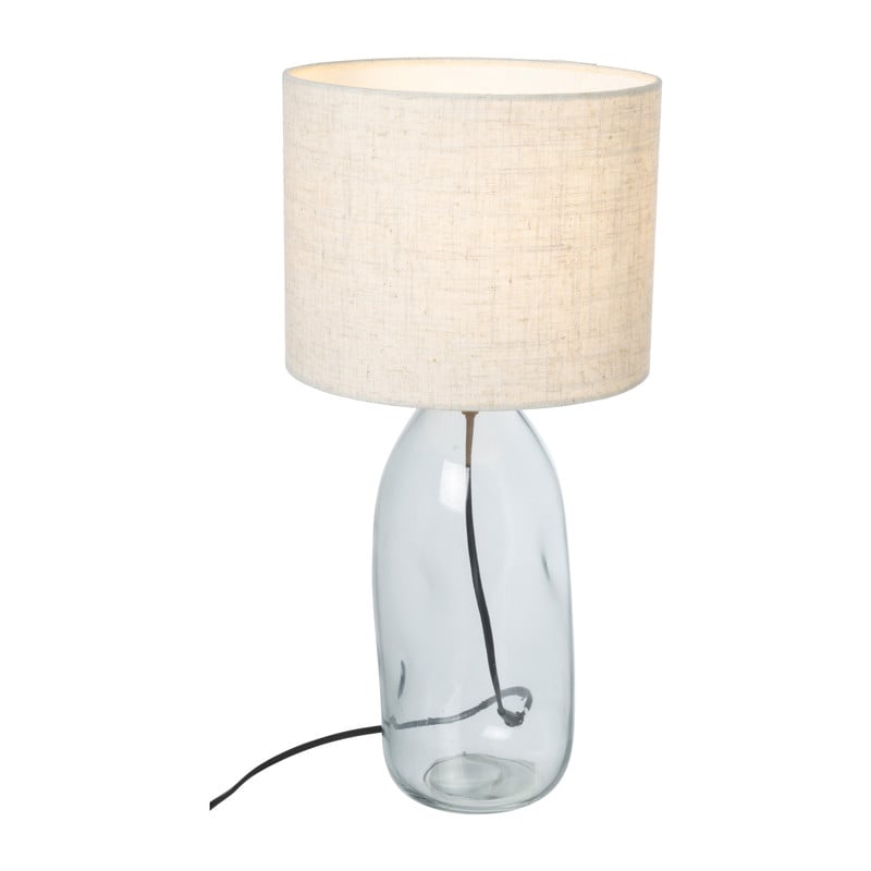 Lampvoet glas - grijs - &Oslash;12x34.5 cm