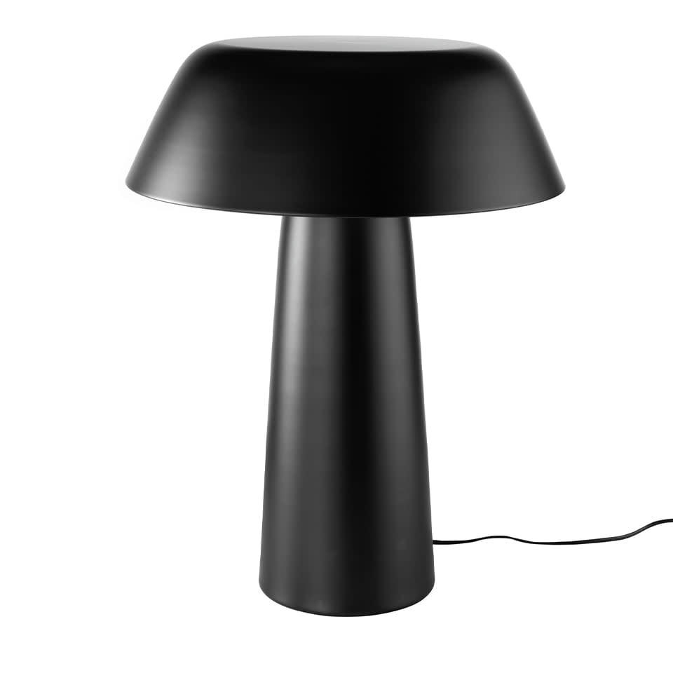 - Lampe de table en acier noir