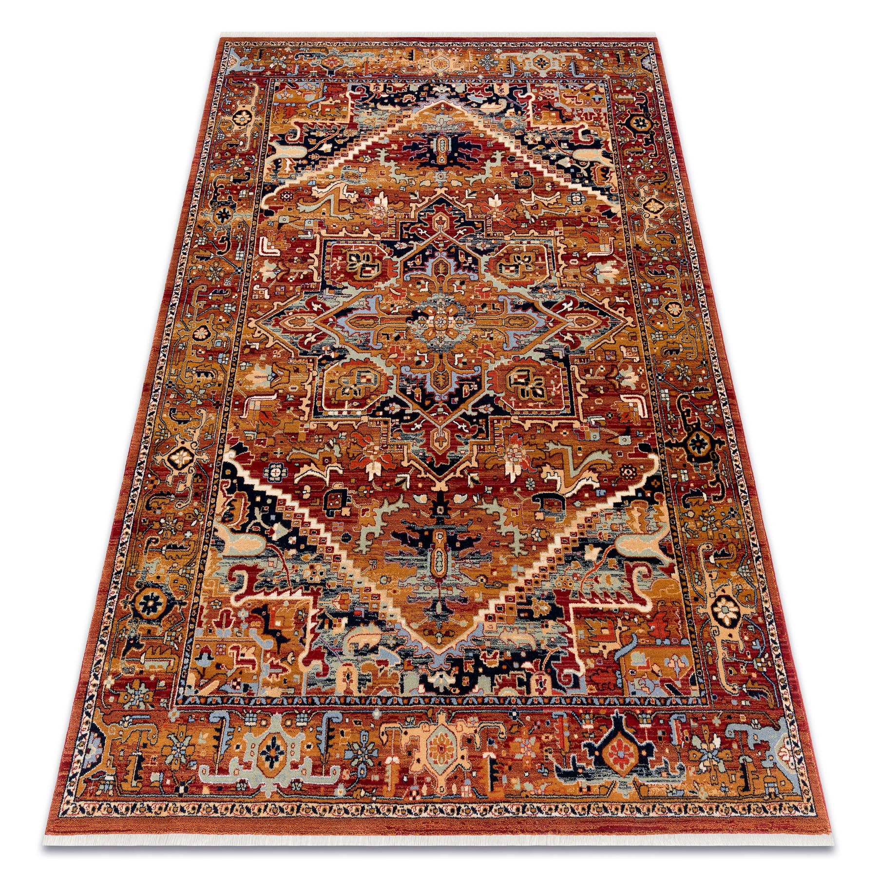 Dywan wełniany KESHAN Frędzle, Ornament orientalny 2886/53588 80x145 cm
